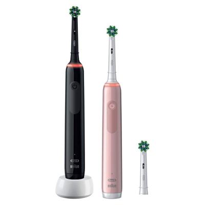 Oral B Elektrische tandenborstel pro 3 3900 black pink 1 Set