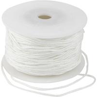 Creativ Company Polyester koord, dikte 1,8 mm, wit, 50 m/ 1 rol - thumbnail