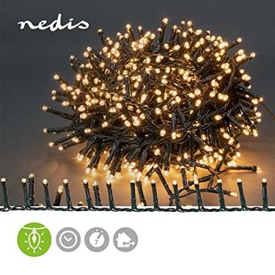 Nedis CLLS120 Decoratieve Verlichting Koord 120 Led&apos;s Warm Wit 9.00 M Licht Effecten: 7 Binnen & Buiten Netvoeding