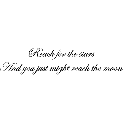 Reach for the stars - Muursticker