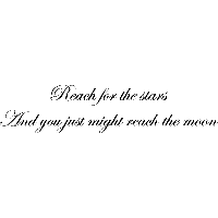 Reach for the stars - Muursticker - thumbnail