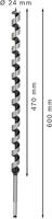 Bosch Accessories 2608585723 Slangenboor 24 mm Gezamenlijke lengte 600 mm Zeskant schacht 1 stuk(s) - thumbnail