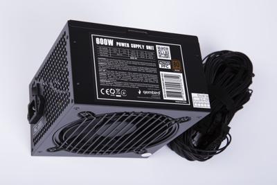 Gembird CCC-PSU80P-BBP-600 power supply unit 600 W 24-pin ATX ATX Zwart - thumbnail