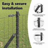 VidaXL Hek met paal grijs 1,2 x 10 m staal en pvc - thumbnail