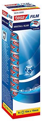 tesa 58245-00000-01 tesafilm Kristalhelder Transparant (l x b) 10 m x 19 mm 8 stuk(s)