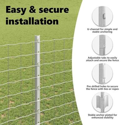 VidaXL Afrasteringspaal 5 pcs zilver 160 cm staal