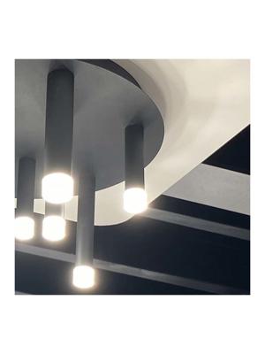 Highlight Plafondlamp Tubes 7 lichts Ø 30 cm zwart