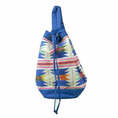 Vintage Rugzak Blauw/Wit Vintage Rugzak Blauw/Wit