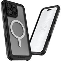 Ghostek Nautical Waterproof MagSafe Case + Belt Swivel Holster Apple iPhone 16 Pro Max Clear - thumbnail