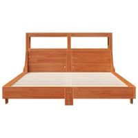 Bedframe zonder matras massief grenenhout wasbruin 150x200 cm - thumbnail