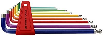 PB stiftsleutelset (rainbow) kogelkop 212LH-10RB PB stiftsleutelset (rainbow) kogelkop 212LH-10RB