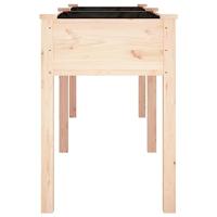 Plantenbak met voering 203x53x76 cm massief vurenhout - thumbnail