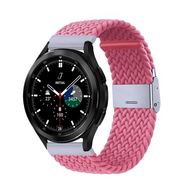 Braided nylon bandje - Roze - Samsung Galaxy Watch 4 Classic - 42mm / 46mm - thumbnail