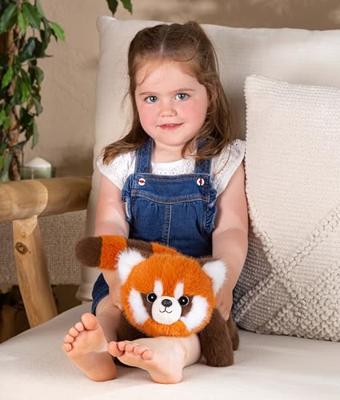 Pluche knuffel rode panda Floppy Choopy - GIPSY TOYS - 22 cm - Oranje / Bruin / Wit