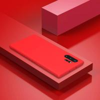 Voor Galaxy Note 10 + NILLKIN rubber verpakt TPU beschermhoes (rood) - thumbnail
