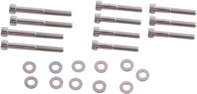 TNT Motorkap schroevenset screw set engine cover peugeot 50 chrome