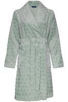 Duurzame fleece badjas stippen - thumbnail