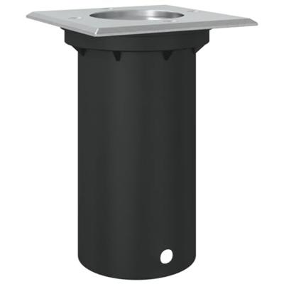 VidaXL Buitengrondverlichting vierkant 10,5x10,5 cm aluminium zwart