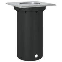 VidaXL Buitengrondverlichting vierkant 10,5x10,5 cm aluminium zwart - thumbnail