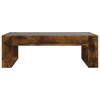 Salontafel met Infinity LED 90x53x30 cm gerookt eikenkleurig - thumbnail
