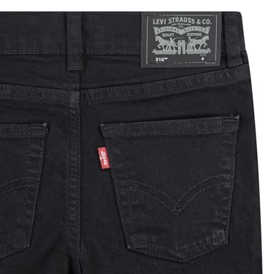 Skinny jeans voor jongens 510 van Levi's zwart