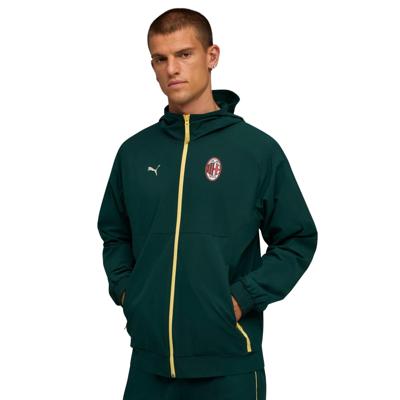 AC Milan Tech Woven Trainingspak Senior 2025/2026 Groen - Maat M - Kleur: Donkergroen | Soccerfanshop