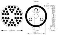 KS Tools 160.0494 Rubberen schijf (Ø x h) 145 mm x 26 mm - thumbnail