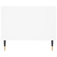 Salontafel 102x50x40 cm bewerkt hout wit - thumbnail