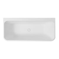 XenZ Half Vrijstaand Bad Guido 160x71x62 cm Solid Surface Wit - thumbnail