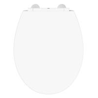 Schutte Duroplast WC-bril met LED-nachtverlichting | soft-close en afklikbaar | wit 82950 - thumbnail