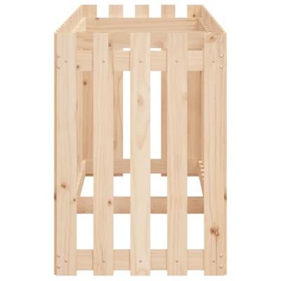 Plantenbak verhoogd met hekontwerp 200x50x70 cm grenenhout Plantenbak verhoogd met hekontwerp 200x50x70 cm grenenhout