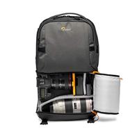 Lowepro Fastpack BP 250 AW III camerarugzak voor spiegelloze camera, DSLR en accessoires, met QuickDoor-toegangssysteem, 13″ laptopvak, voor spiegelreflexcamera's zoals Nikon D850, Ripstop 300D, grijs - thumbnail