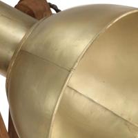 VidaXL Vloerlampen 3 st e27 massief mangohout messingkleurig - thumbnail