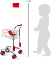 Small Foot - winkelwagen met poppenzitje en vlag - thumbnail