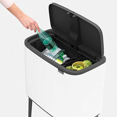 brabantia Bo Touch Bin 31 62 03 Afvalbak 34 l Staal (l x b x h) 312 x 540 x 680 mm Zwart 1 stuk(s)