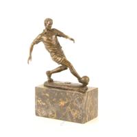 BRONZEN BEELD VAN EEN VOETBALLER - thumbnail