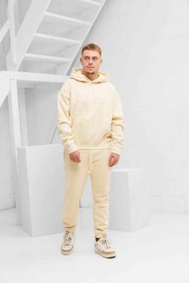 Cou7ure Essentials Basic Curve Trainingspak Heren Beige - Maat S - Kleur: Beige | Soccerfanshop