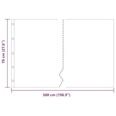 VidaXL Worteldoek zwart 0,7 x 5 m polyetheen