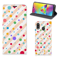 Samsung Galaxy M20 | Hoesje met Magneet | Dots - thumbnail