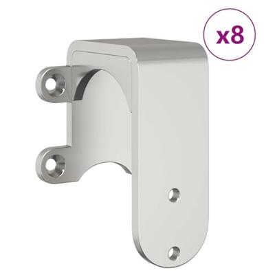 VidaXL Schuifdeur onderdelenset 400 cm roestvrij staal zilverkleurig VidaXL Schuifdeur onderdelenset 400 cm roestvrij staal zilverkleurig