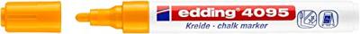 Krijtstift edding 4095 rond 2-3mm oranje blister à 1 stuk