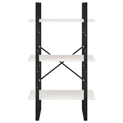 VidaXL Opbergrek 60x30x105 cm massief grenenhout wit
