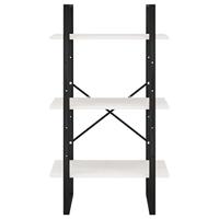 VidaXL Opbergrek 60x30x105 cm massief grenenhout wit - thumbnail