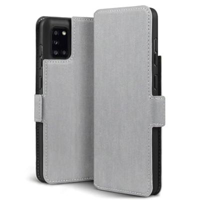 Qubits - slim wallet hoes - Samsung Galaxy A31 - Grijs Qubits - slim wallet hoes - Samsung Galaxy A31 - Grijs