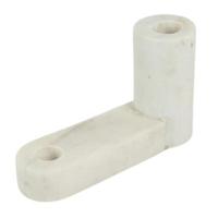 Kandelaar marmer wit 17.5 cm | 4 stuks - thumbnail