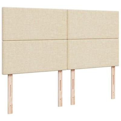 Boxspring met matras stof crèmekleurig 180x200 cm