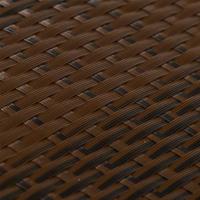 VidaXL Balkonschermen 5 st 255x19 cm poly rattan bruin en zwart - thumbnail