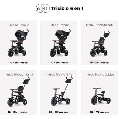 Kinderwagen Ocio Trends New Rito Star Deluxe Driewieler Zwart