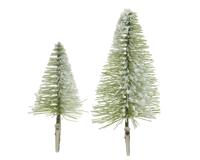Mini everlands kunstkerstboom op clip set a 4 stuks - thumbnail