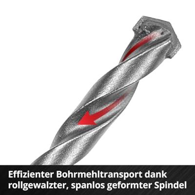 Einhell 108743 Gereedschapsstaal Steen-spiraalboorset 10-delig 3 mm, 4 mm, 5 mm, 6 mm, 7 mm, 8 mm, 9 mm, 10 mm 1 set(s) Einhell 108743 Gereedschapsstaal Steen-spiraalboorset 10-delig 3 mm, 4 mm, 5 mm, 6 mm, 7 mm, 8 mm, 9 mm, 10 mm 1 set(s)